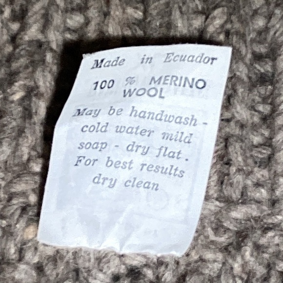 Rainbow crafts handmade chunky knitted merino wool sweater size XL - Picture 11 of 13